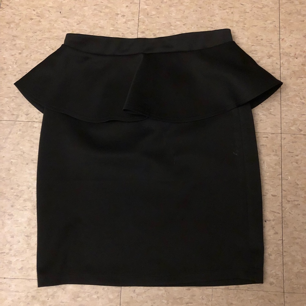 Black Peplum Skirt | Forever 21